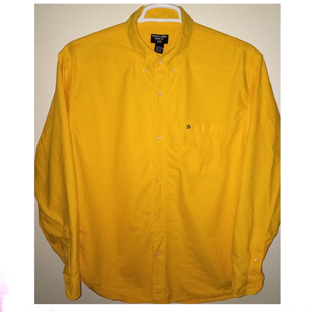 Polo by Ralph Lauren Yellow Casual Button-Down Shirt